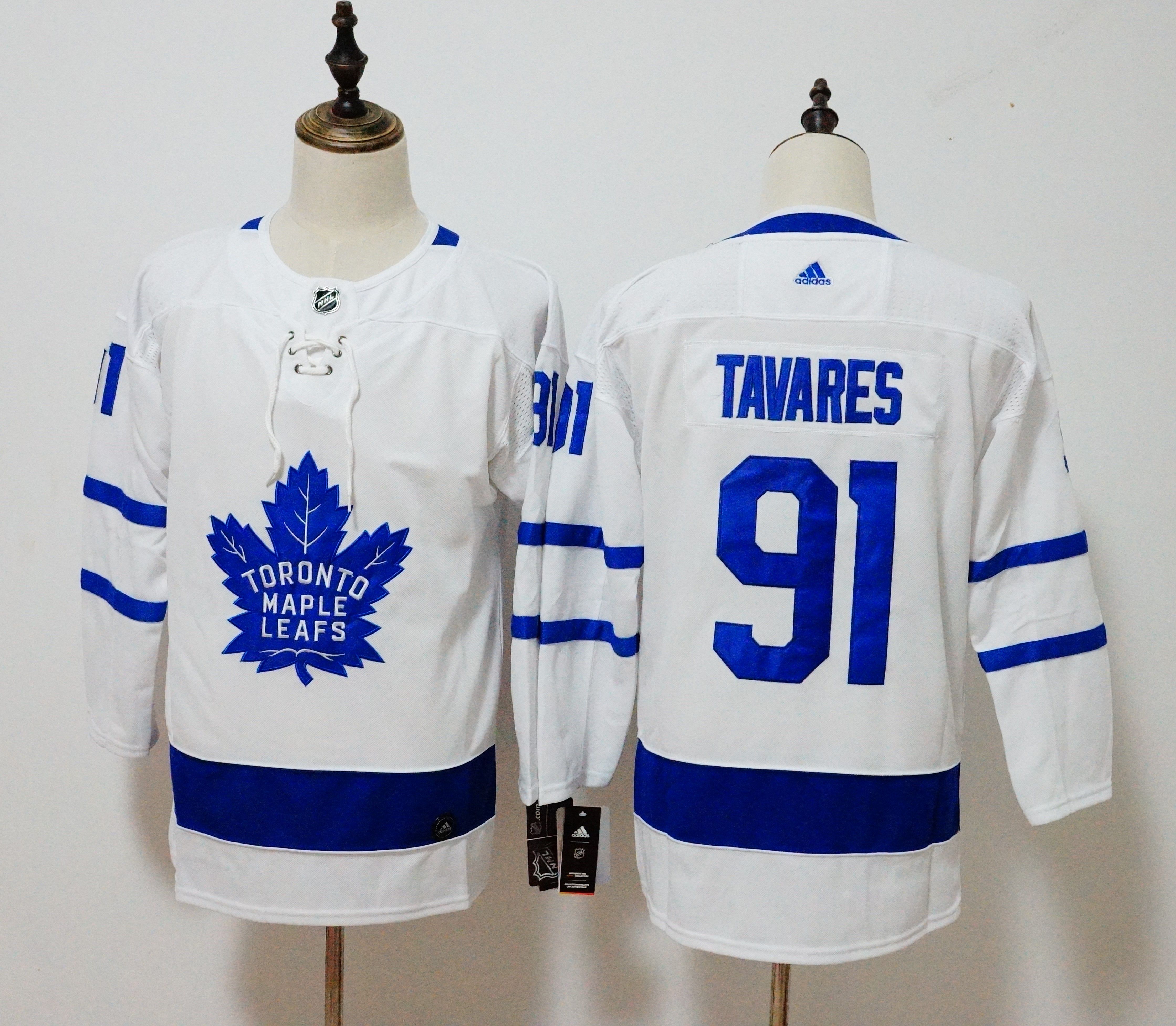 Women Toronto Maple Leafs 91 Tavares White Hockey Stitched Adidas NHL Jerseys